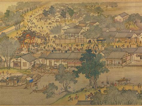 “Along the River During the Qingming Festival”! A Meticulous Tapestry of 14th-Century Chinese Life